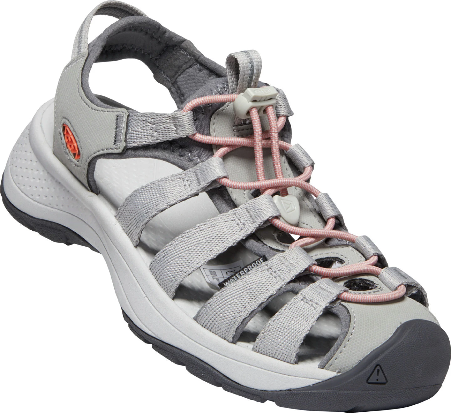 'Keen Outdoor' Women's Astoria West Sandal - Grey / Coral 8 'Keen Outdoor' Women's Astoria West Sandal - Grey / Coral - Image 6