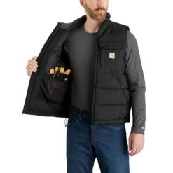 'Carhartt' Men's Montana Loose Fit Insulated Vest - Black -Sports Equipment Store 105475 N04 AVR MF22 b 1024x1024@2x