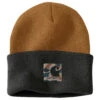 'Carhartt' Men's Knit Camo Patch Beanie - Carhartt Brown -Sports Equipment Store 105523 BRN MF22 e 1024x1024@2x