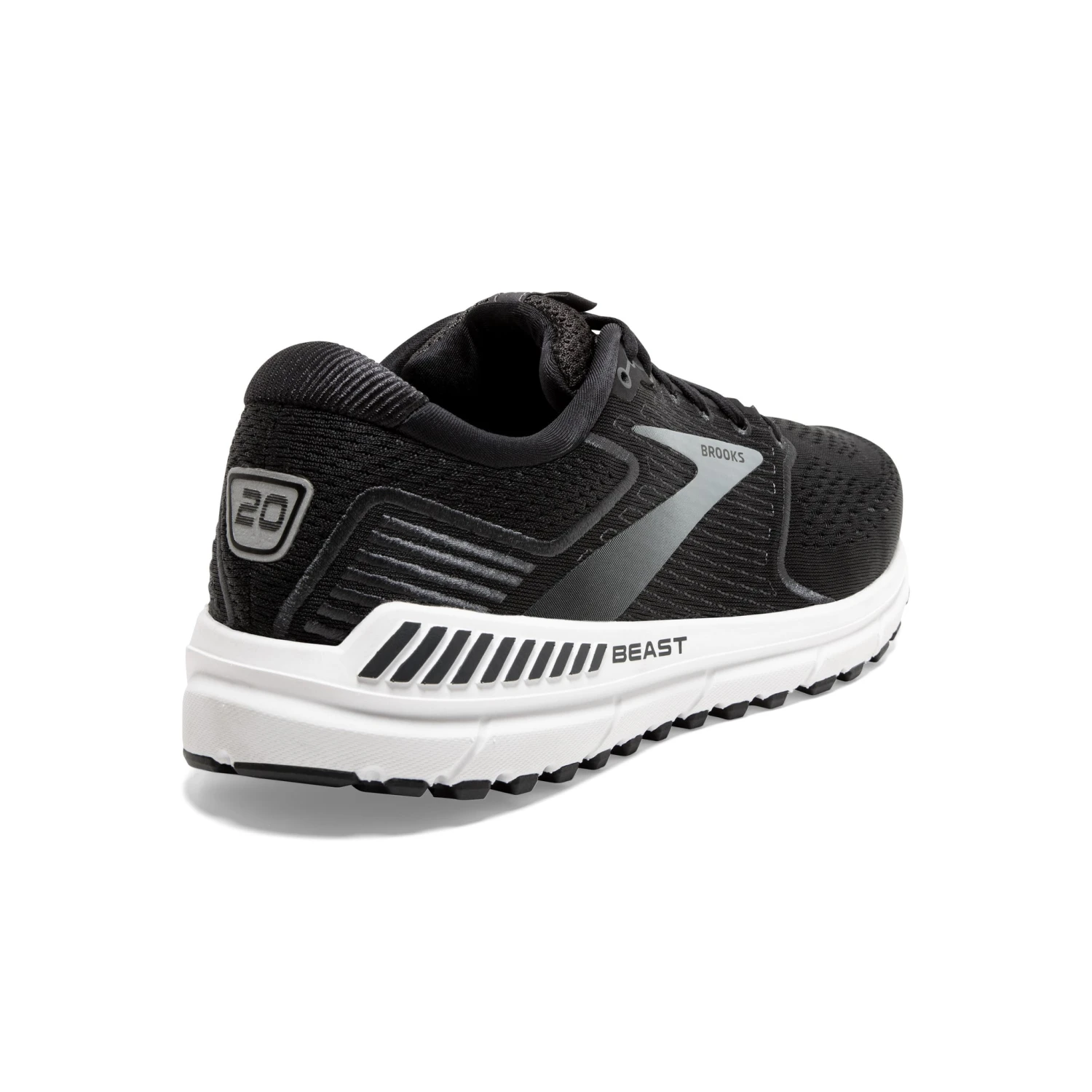 'Brooks' Men's Beast 20 - Black / Ebony / Grey 7 'Brooks' Men's Beast 20 - Black / Ebony / Grey - Image 5