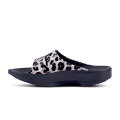 'OOFOS' Women's OOahh Slide Limited Edition - Black / Cheetah -Sports Equipment Store 1103BLKCHEET shot4 1024x1024@2x