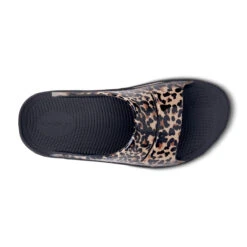 'OOFOS' Women's OOahh Slide Limited Edition - Black / Leopard -Sports Equipment Store 1103BLKLEOPRD 6 1024x1024@2x
