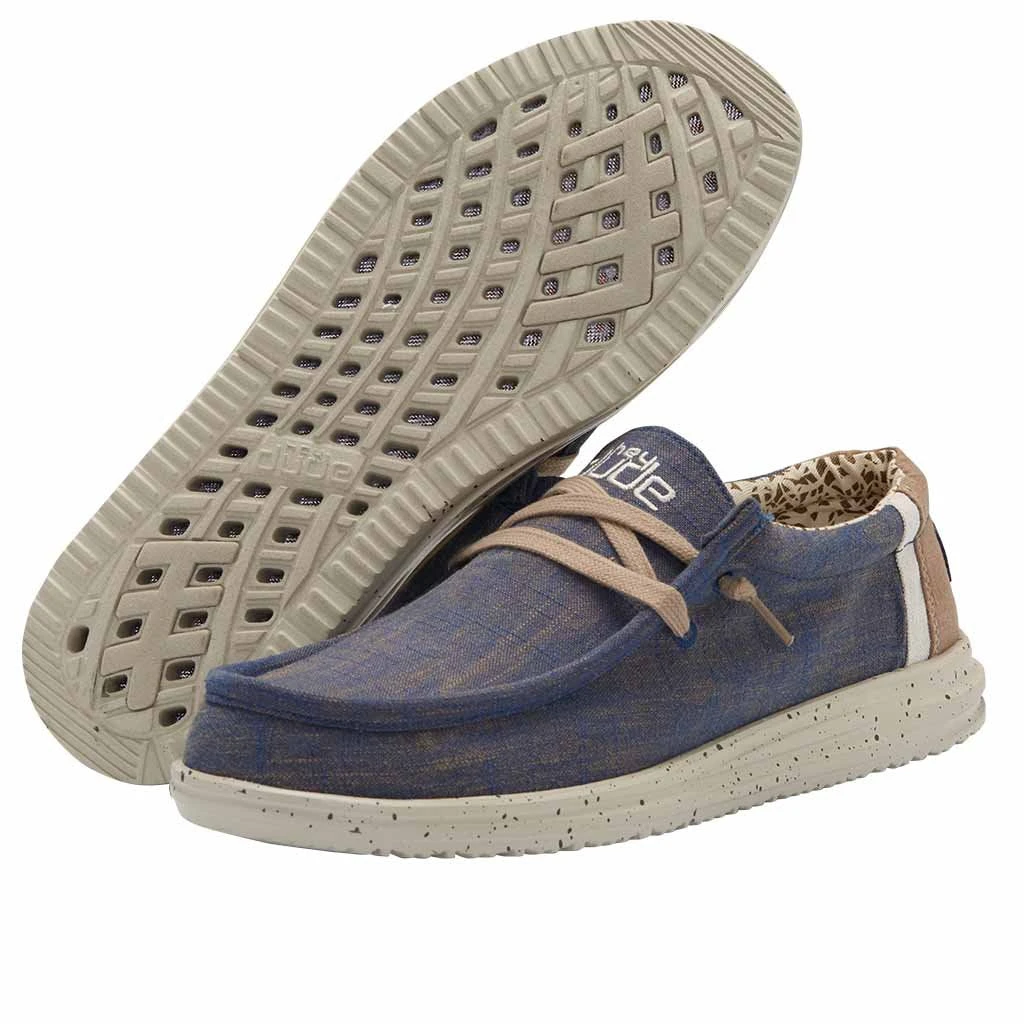 'Hey Dude' Men's Wally Free - Natural Blue 4 'Hey Dude' Men's Wally Free - Natural Blue - Image 2