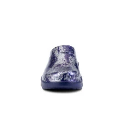 'OOFOS' Women's OOcloog Clog Limited Edition - Navy / Silver Snake -Sports Equipment Store 1203NVYSILSNK shot3 1024x1024@2x