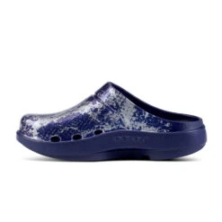 'OOFOS' Women's OOcloog Clog Limited Edition - Navy / Silver Snake -Sports Equipment Store 1203NVYSILSNK shot4 1024x1024@2x