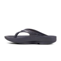 'OOFOS' Women's OOlala Luxe Thong - Glitter Black -Sports Equipment Store 1401BLKGlitter shot4 1024x1024@2x