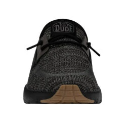 'Hey Dude' Men's Sirocco Sneaker - Black -Sports Equipment Store 40140 0WM SIROCCO BLACKNIGHT RIGHTFRONT 1024x1024@2x