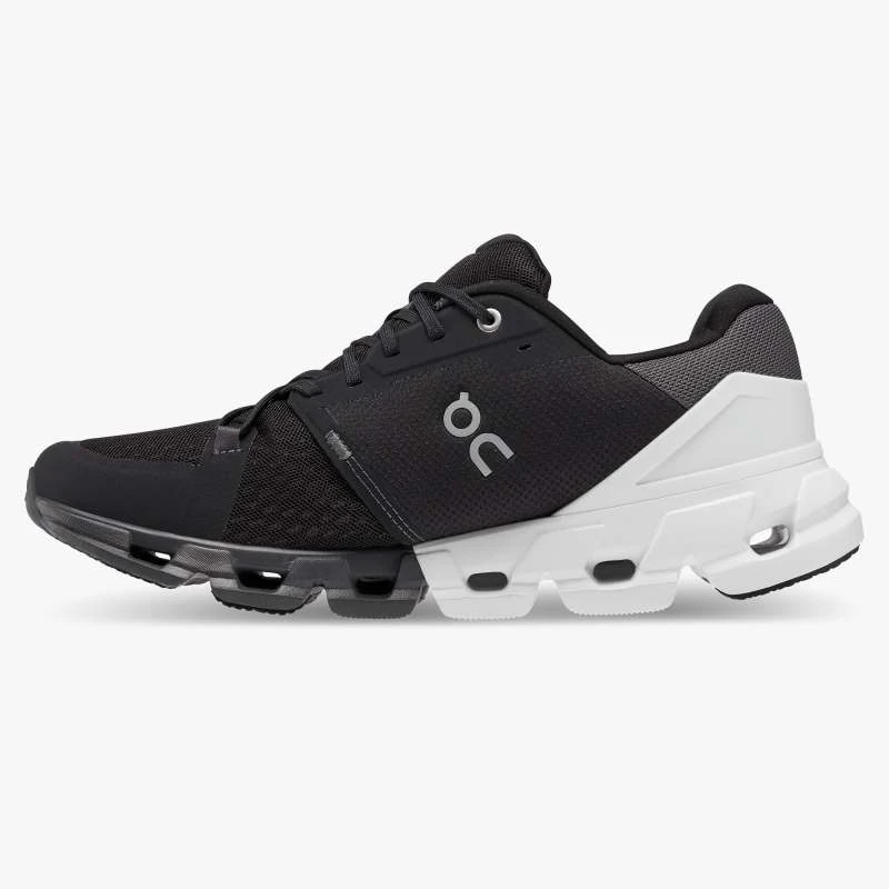 'On Running' Men's Cloudflyer 4 - Black / White (Wide) 8 'On Running' Men's Cloudflyer 4 - Black / White (Wide) - Image 6