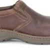 'Carolina' Men's BLVD 2.0 Aluminum Toe ESD Slip On - Brown