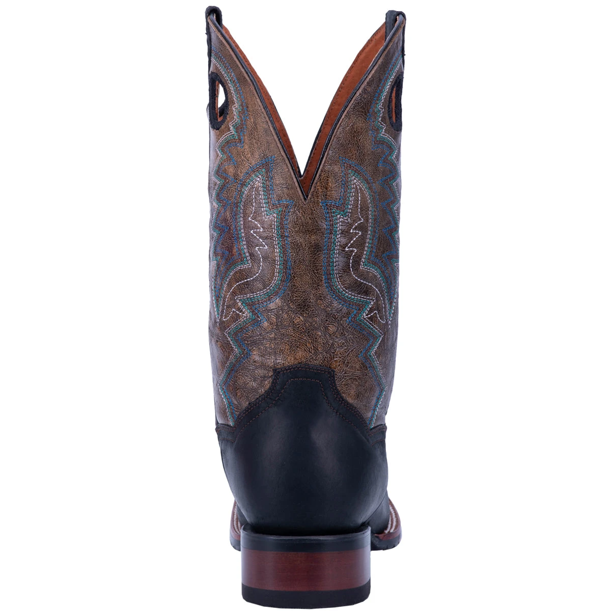'Dan Post' Men's 11" Deuce Western Wide Square Toe - Black / Brown 8 'Dan Post' Men's 11" Deuce Western Wide Square Toe - Black / Brown - Image 6