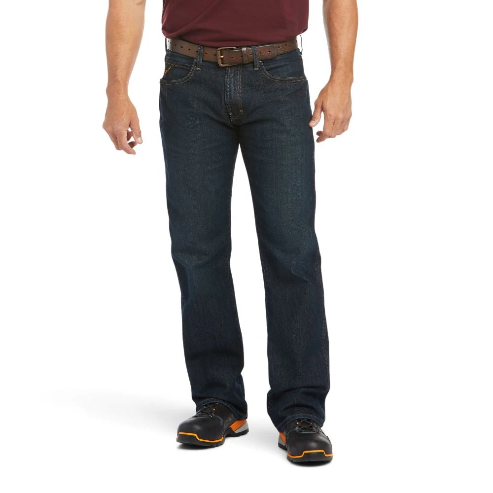 'Ariat' Men's Rebar M5 Slim Straight Leg - Blackstone 3 'Ariat' Men's Rebar M5 Slim Straight Leg - Blackstone