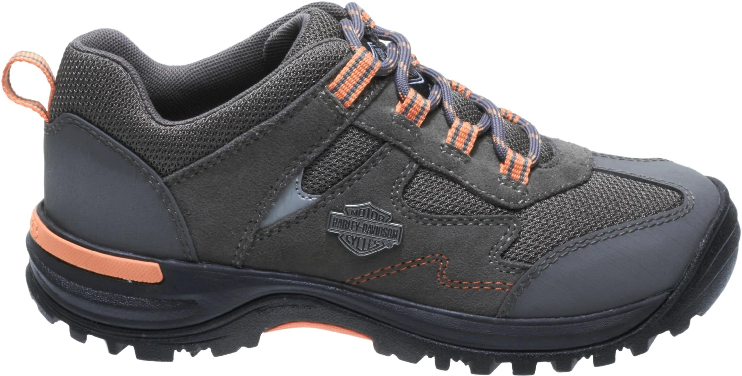 'Harley Davidson' Women's Wincrest Oxford - Grey / Light Orange 3 'Harley Davidson' Women's Wincrest Oxford - Grey / Light Orange