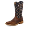 'Twisted X' Men's 12" Tech X Western Square Toe - Rustic Brown/ Navy -Sports Equipment Store MXTR004.07 4800x4800 L 1024x1024@2x