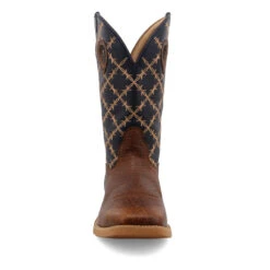 'Twisted X' Men's 12" Tech X Western Square Toe - Rustic Brown/ Navy -Sports Equipment Store MXTR004.08 4800X4800 R 1024x1024@2x