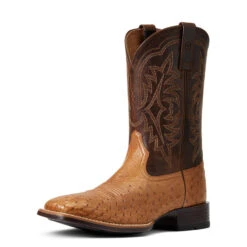 'Ariat' Men's 11" Night Life Ultra Western Square Toe - Ranger Smooth Quill Ostrich / Beam Brown 13 'Ariat' Men's 11" Night Life Ultra Western Square Toe - Ranger Smooth Quill Ostrich / Beam Brown -Sports Equipment Store S22 MNS WEST 10040345 3 4 front 1024x1024@2x