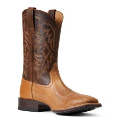 'Ariat' Men's 11" Night Life Ultra Western Square Toe - Ranger Smooth Quill Ostrich / Beam Brown 11 'Ariat' Men's 11" Night Life Ultra Western Square Toe - Ranger Smooth Quill Ostrich / Beam Brown -Sports Equipment Store S22 MNS WEST 10040345 medial 1024x1024@2x