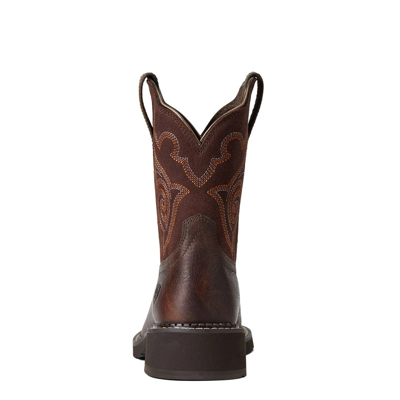 'Ariat' Women's 8" Fatbaby Heritage Tess Western Round Toe - Forest Brown / Jamocha 7 'Ariat' Women's 8" Fatbaby Heritage Tess Western Round Toe - Forest Brown / Jamocha - Image 5