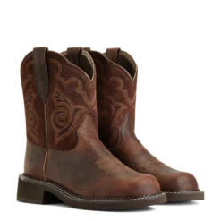 'Ariat' Women's 8" Fatbaby Heritage Tess Western Round Toe - Forest Brown / Jamocha 15 'Ariat' Women's 8" Fatbaby Heritage Tess Western Round Toe - Forest Brown / Jamocha -Sports Equipment Store S22 WMS WEST 10040264 pair 1024x1024@2x