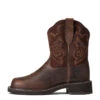 'Ariat' Women's 8" Fatbaby Heritage Tess Western Round Toe - Forest Brown / Jamocha -Sports Equipment Store S22 WMS WEST 10040264 side 1024x1024@2x
