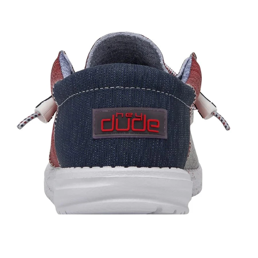 'Hey Dude' Men's Wally Sox - Tri Fans Red White Blue 7 'Hey Dude' Men's Wally Sox - Tri Fans Red White Blue - Image 5
